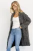 Burke Boucle Coat | Charcoal sold by Baltic Born