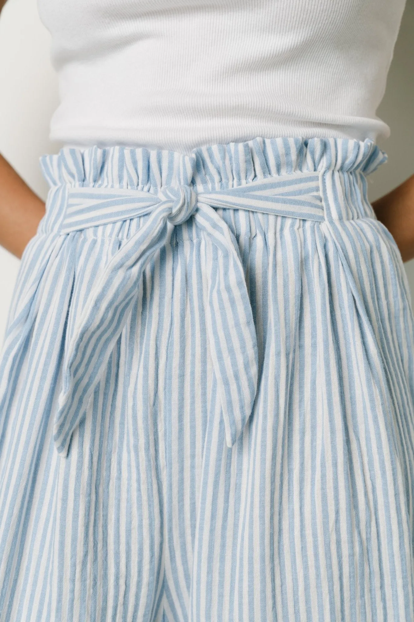 Delphi Wide Leg Pants | Blue Stripe sold by Baltic Born product image thumbnail 5