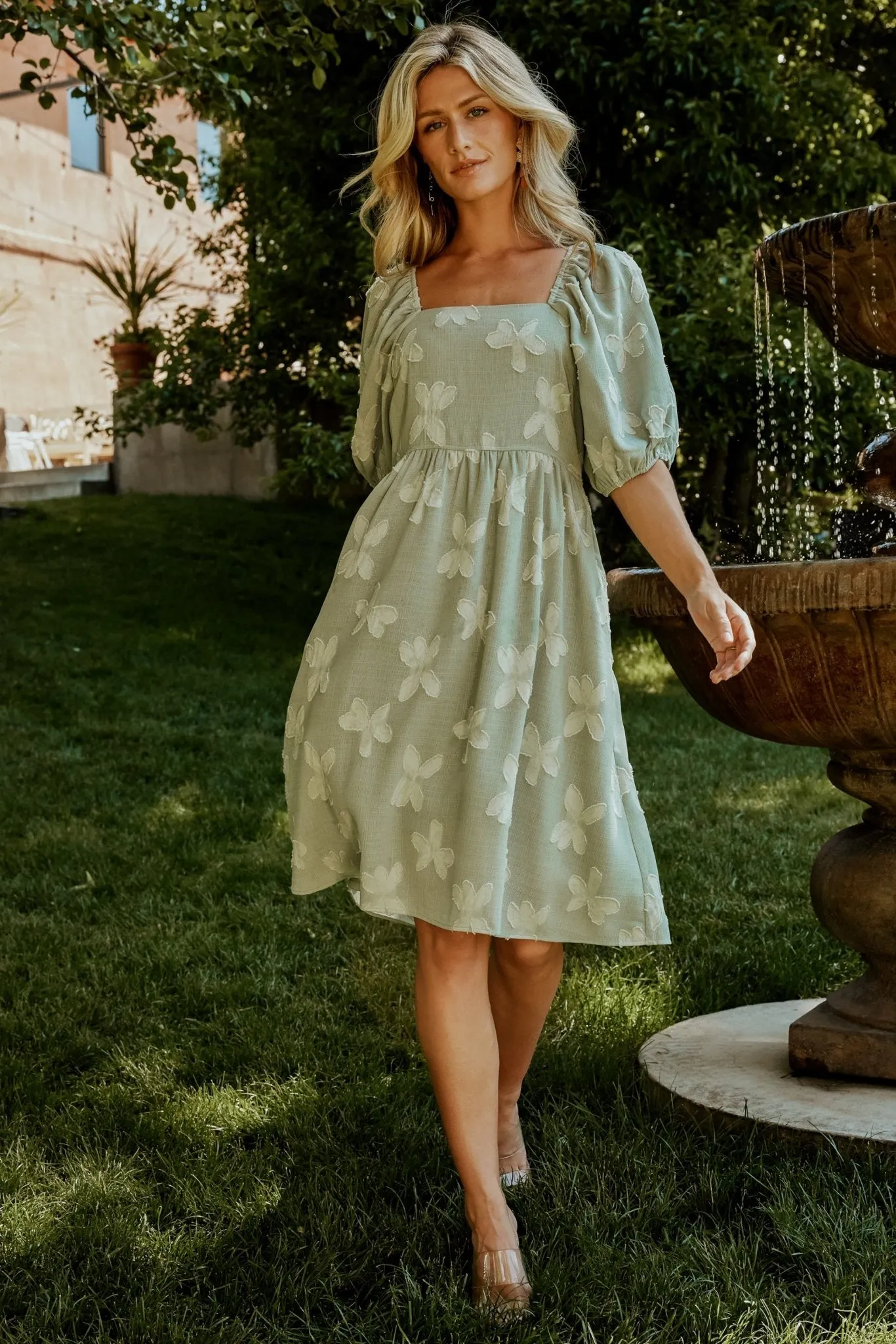 Avery Short Dress | Sage sold by Baltic Born product image thumbnail 4