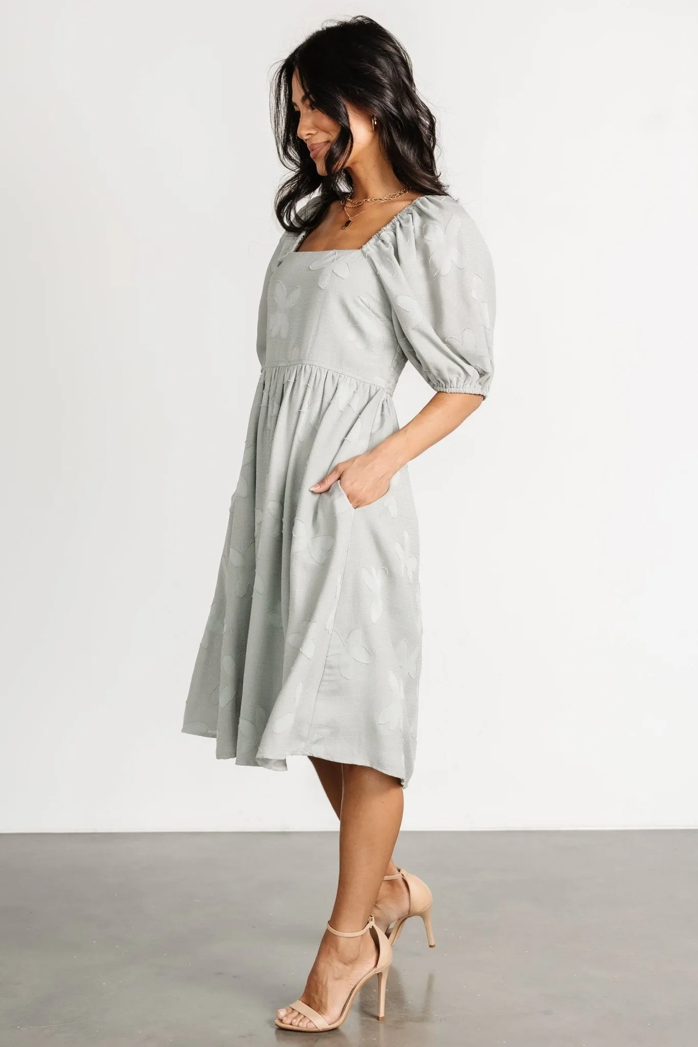 Avery Short Dress | Sage sold by Baltic Born product image thumbnail 3