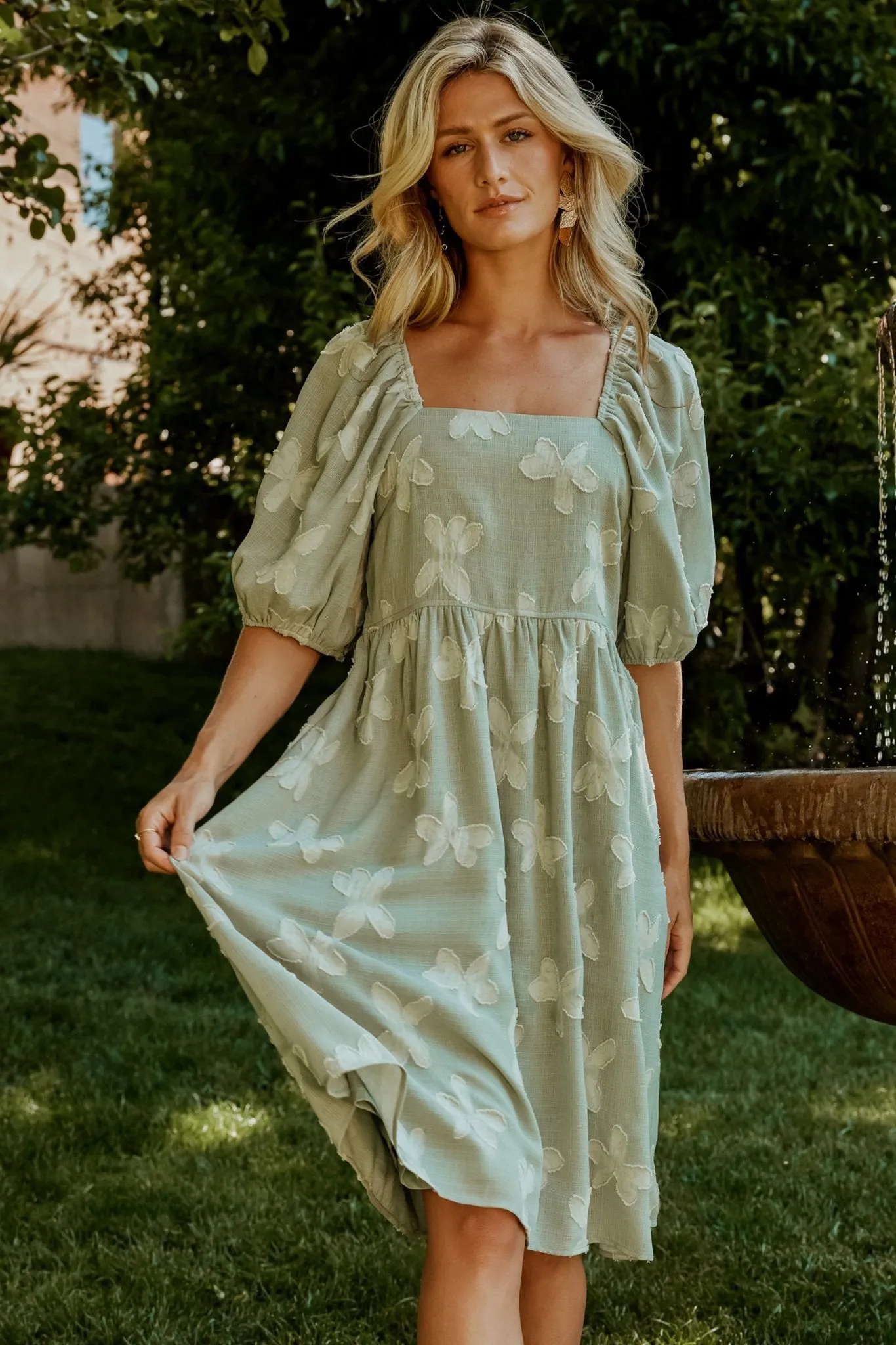 Avery Short Dress | Sage sold by Baltic Born product image thumbnail 5