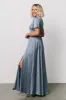 Agnes Satin Maxi Dress | Whisper Blue sold by Baltic Born