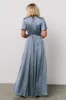 Agnes Satin Maxi Dress | Whisper Blue sold by Baltic Born