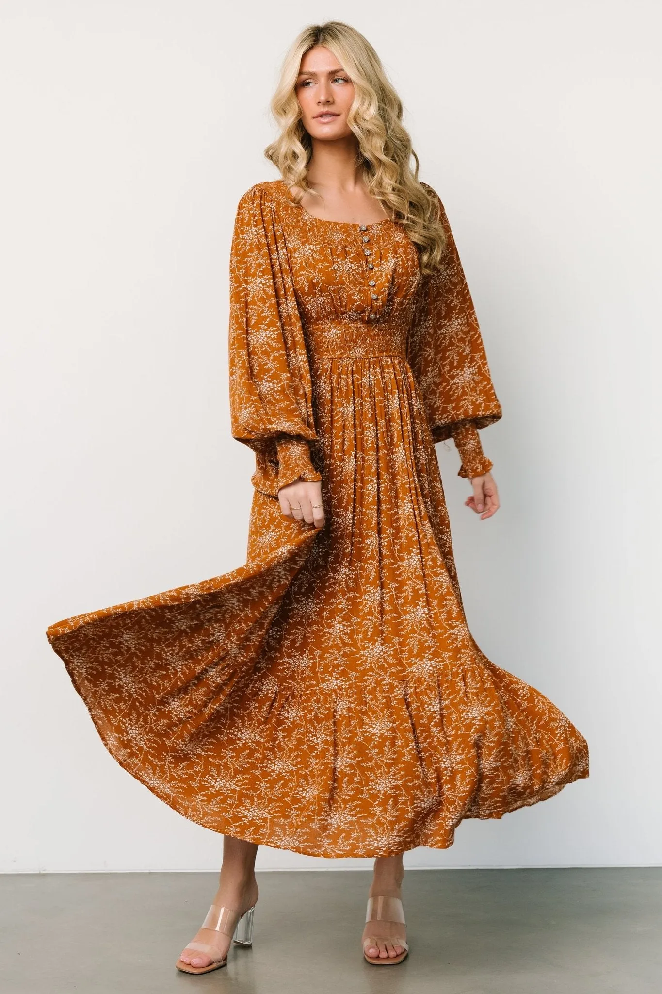 Dakota Maxi Dress | Camel Print sold by Baltic Born product image thumbnail 4
