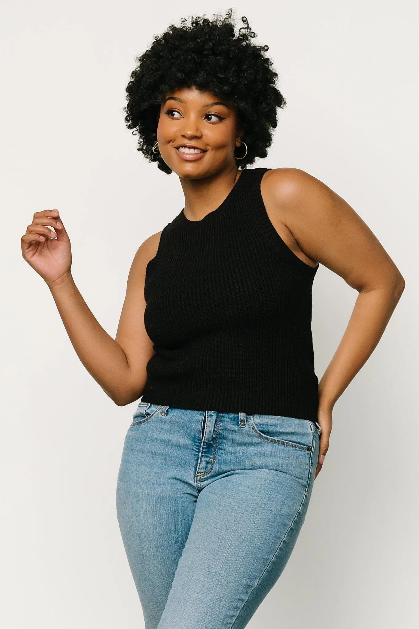 Cruz Knit Tank Top | Black sold by Baltic Born product image thumbnail 5