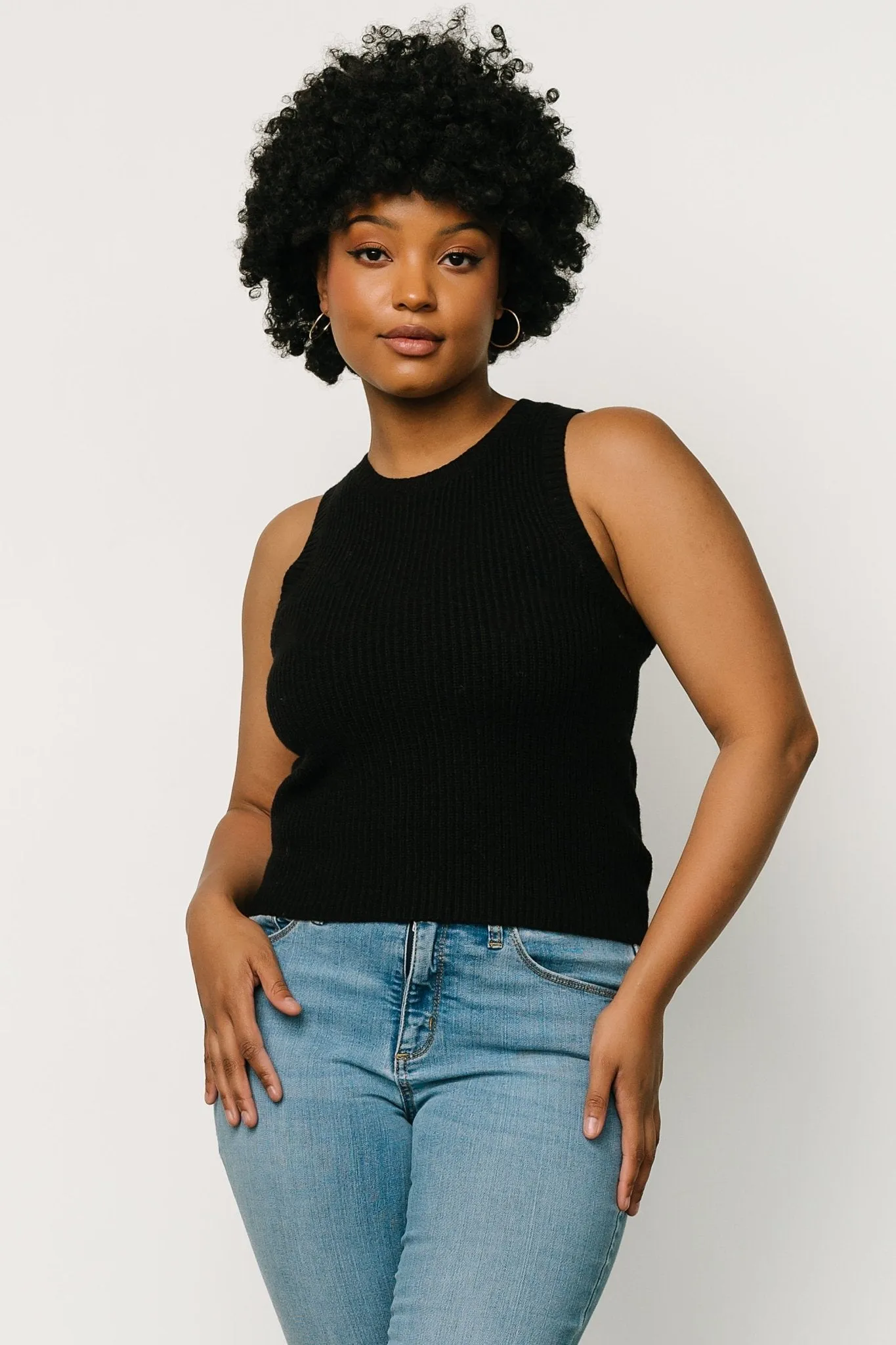 Cruz Knit Tank Top | Black sold by Baltic Born