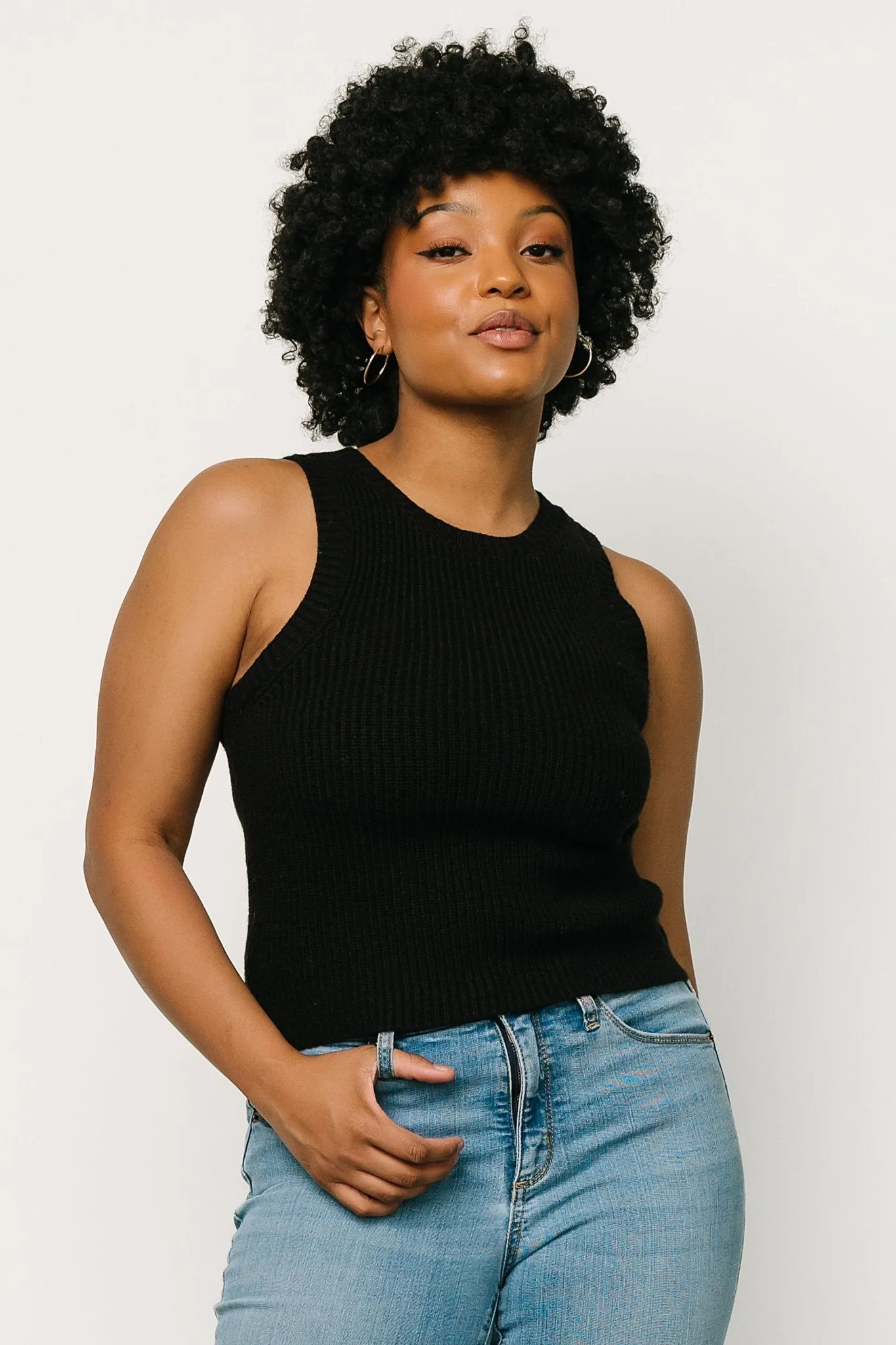 Cruz Knit Tank Top | Black sold by Baltic Born product image thumbnail 4