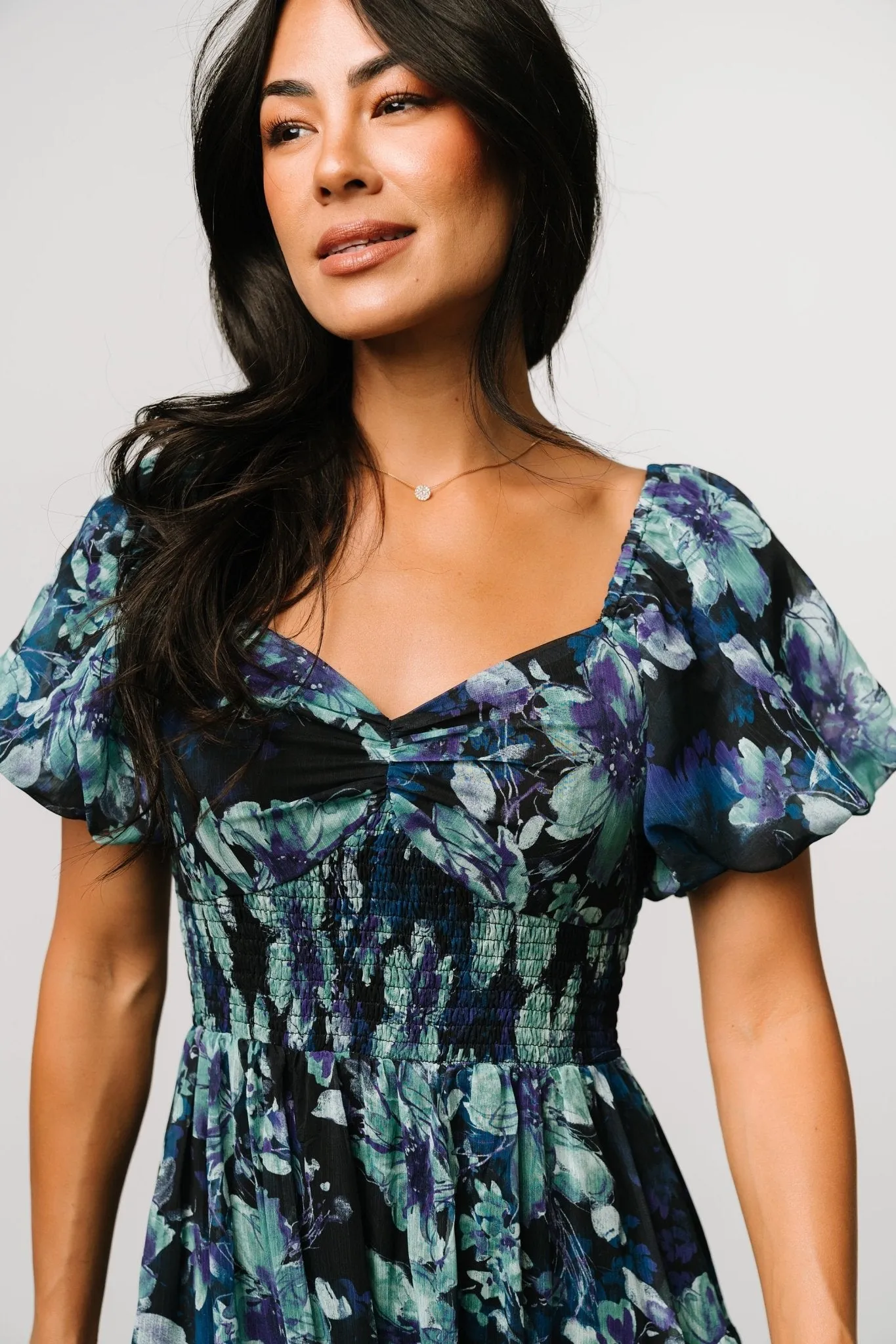 Suzy Maxi Dress | Dark Blue Multi sold by Baltic Born product image thumbnail 5