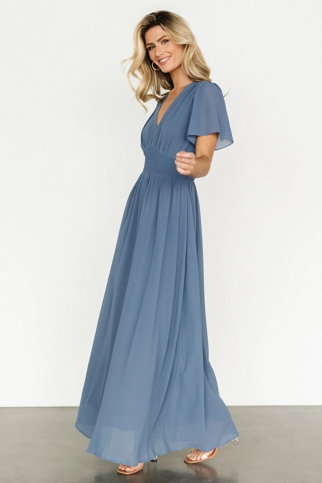 Birdie Maxi Dress | Whisper Blue sold by Baltic Born product image thumbnail 3
