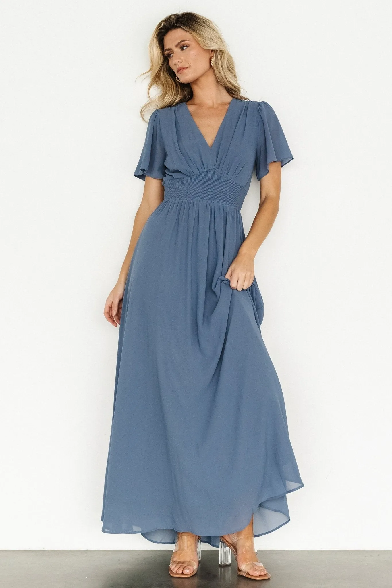 Birdie Maxi Dress | Whisper Blue sold by Baltic Born product image thumbnail 5