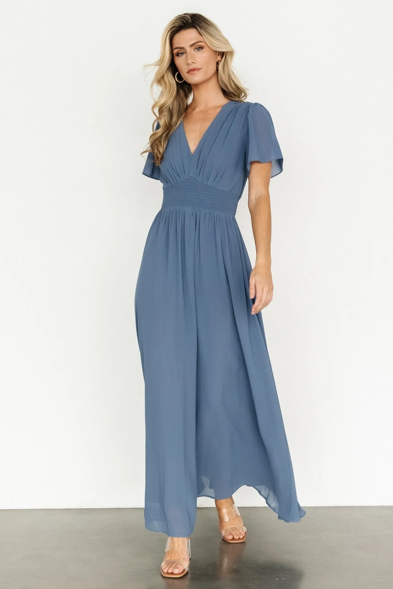 Birdie Maxi Dress | Whisper Blue sold by Baltic Born product image thumbnail 4