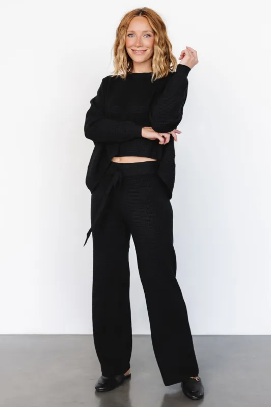 Owen Waffle Pants | Black sold by Baltic Born