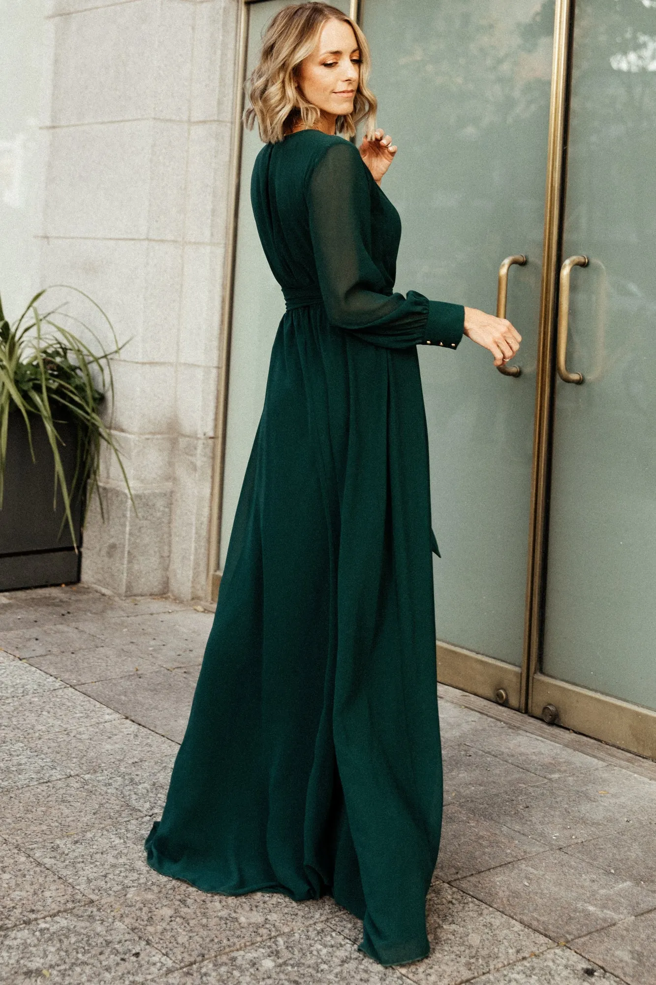 Lydia Maxi Dress | Hunter Green sold by Baltic Born product image thumbnail 5