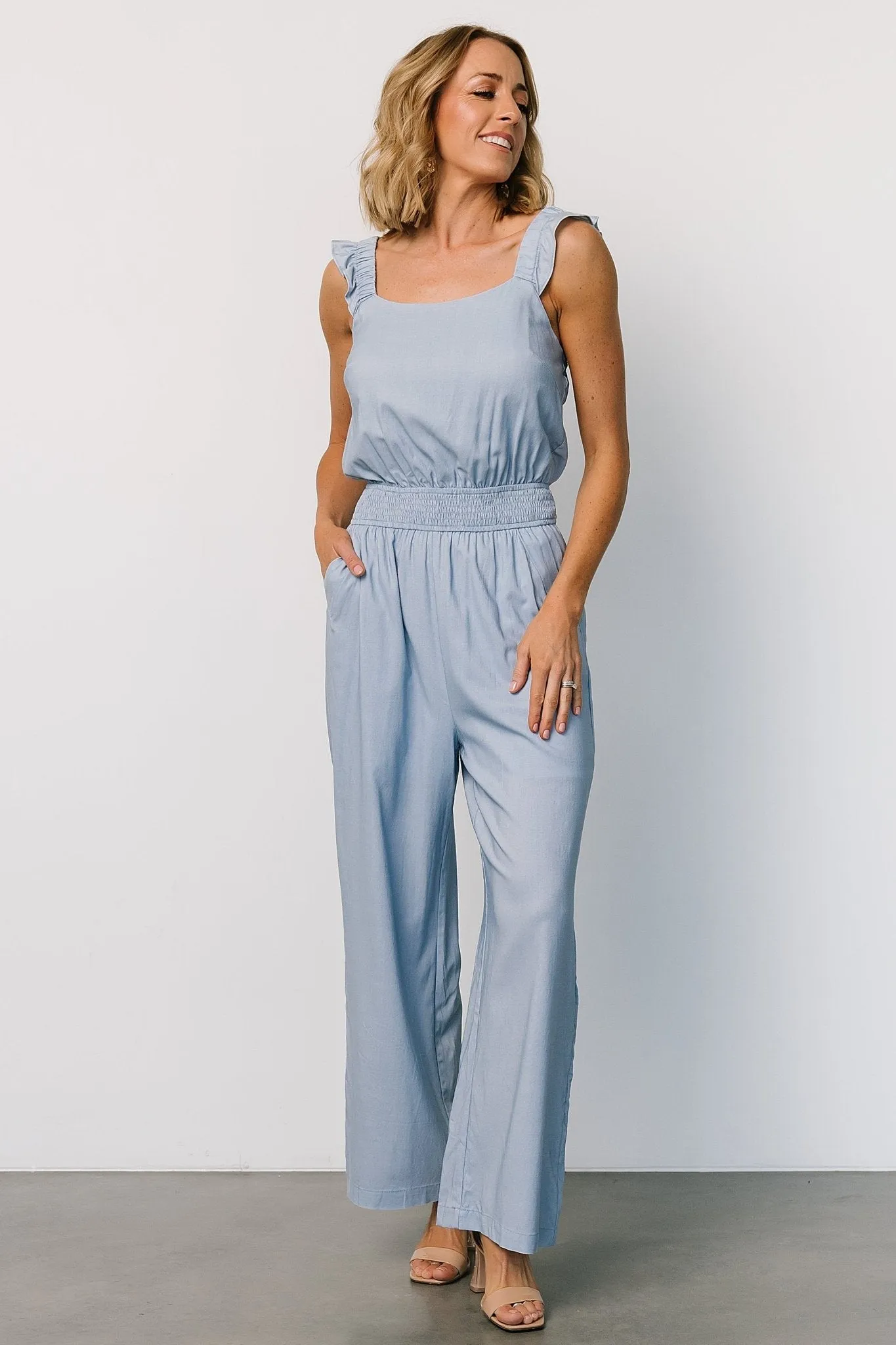 Robyn Jumpsuit | Denim Blue sold by Baltic Born product image thumbnail 5