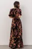 Uma Velvet Maxi Dress | Plum Floral sold by Baltic Born