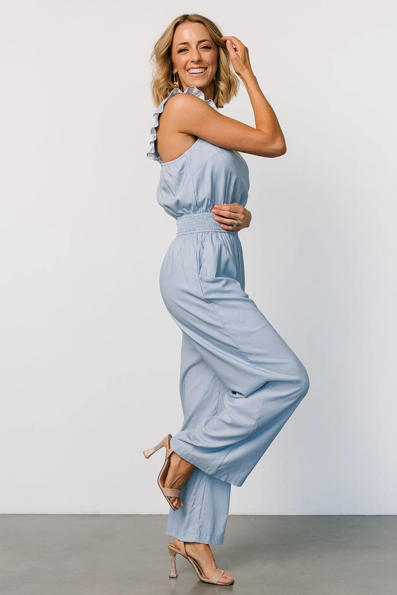 Robyn Jumpsuit | Denim Blue sold by Baltic Born product image thumbnail 3