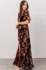 Uma Velvet Maxi Dress | Plum Floral sold by Baltic Born