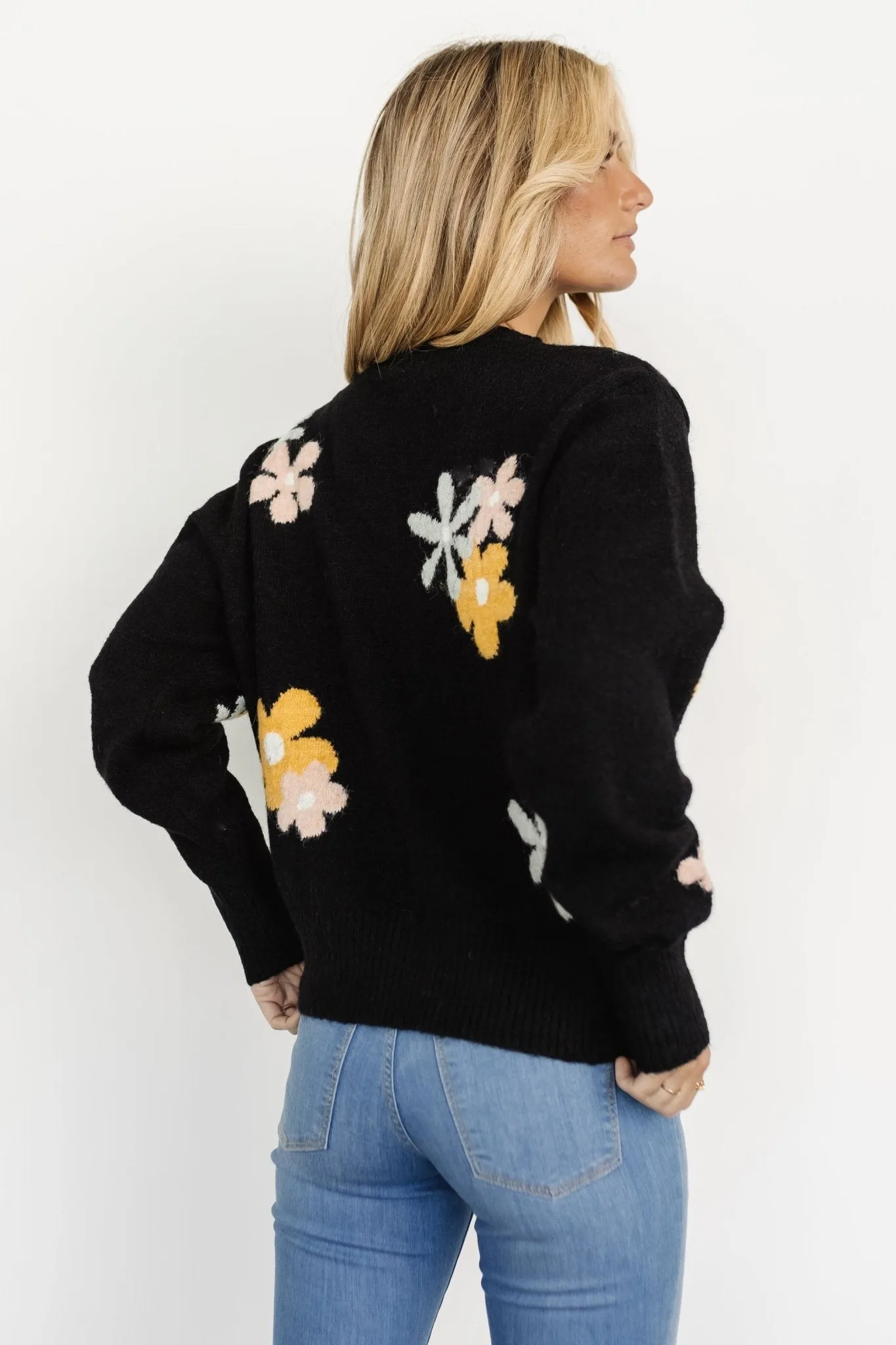Roxy Sweater | Black Flower sold by Baltic Born product image thumbnail 3
