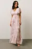 Alexandria Smocked Maxi Dress | Blush Floral sold by Baltic Born