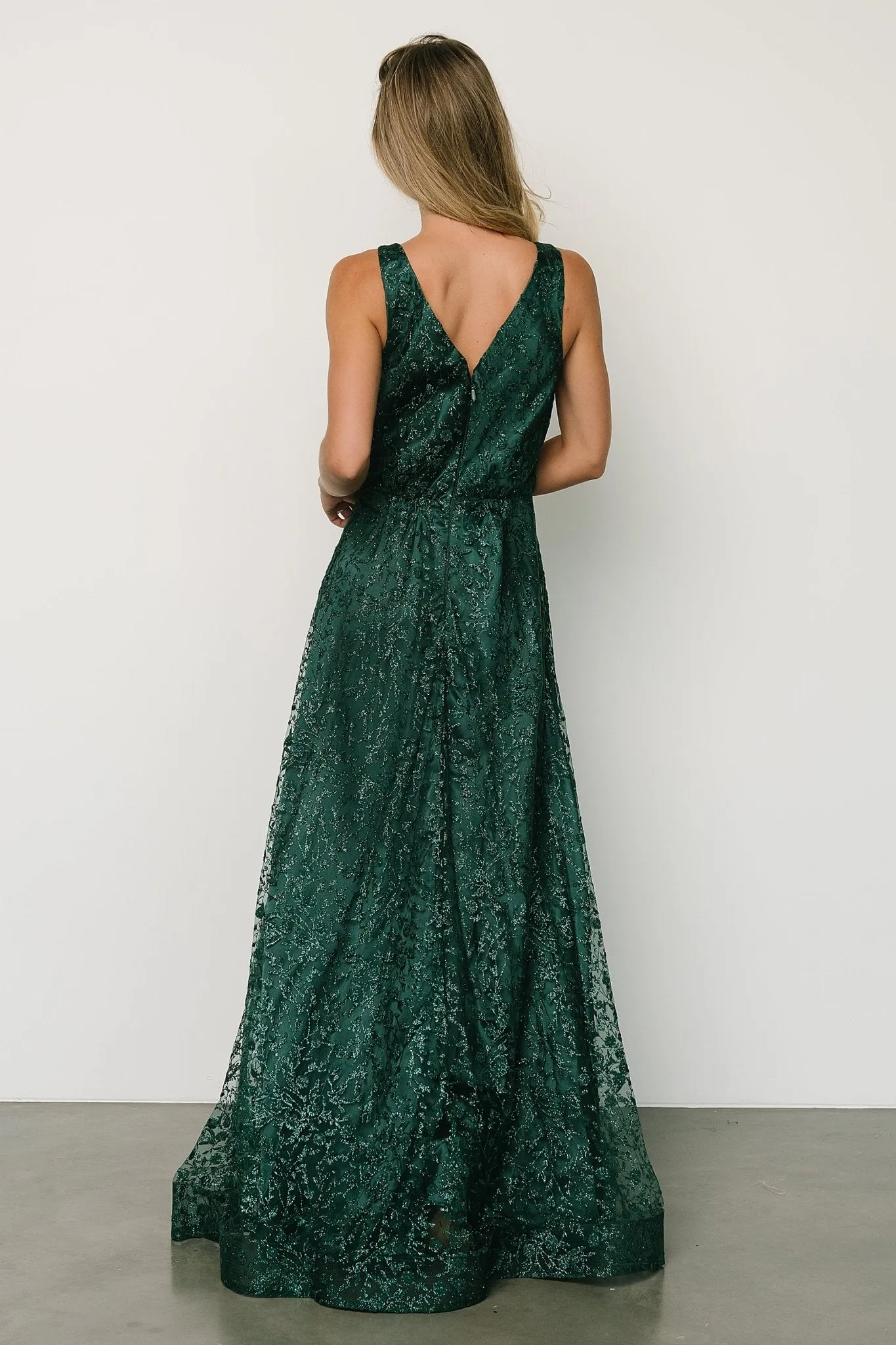 Eliana Shimmer Gown | Emerald sold by Baltic Born product image thumbnail 4