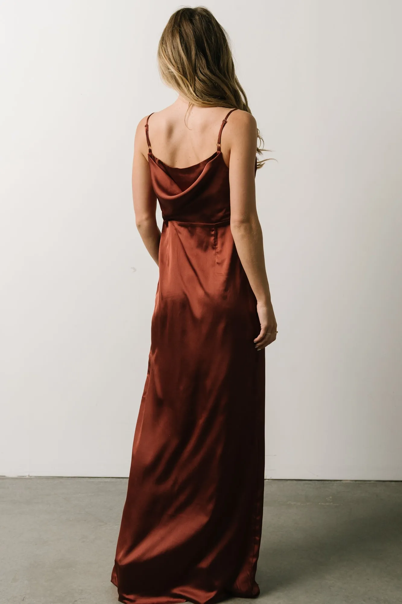 Sydney Satin Gown | Cinnamon sold by Baltic Born product image thumbnail 3