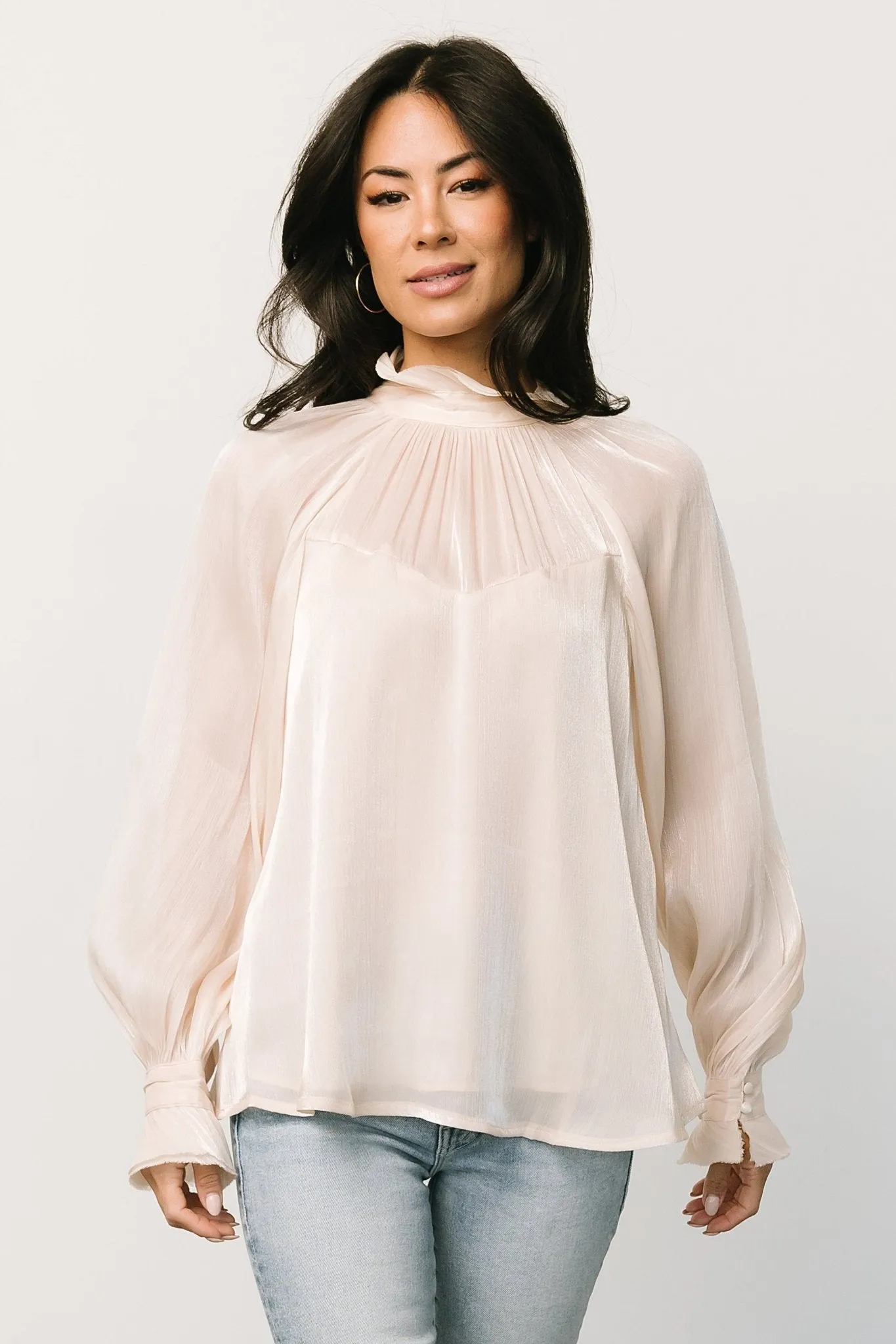 Maeve Shimmer Top | Champagne sold by Baltic Born product image thumbnail 5