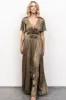 Sicily Satin Maxi Dress | Olive sold by Baltic Born
