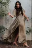 Sicily Satin Maxi Dress | Olive sold by Baltic Born
