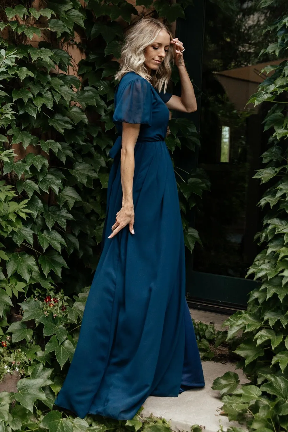Vaughnie Maxi Dress | Navy sold by Baltic Born product image thumbnail 2