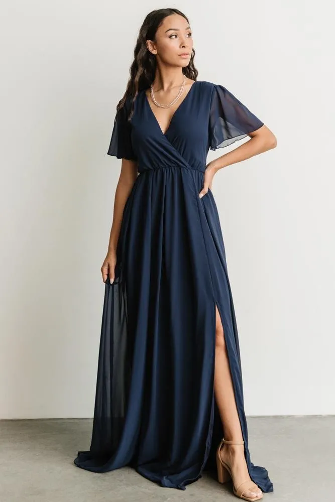 Vaughnie Maxi Dress | Navy sold by Baltic Born product image thumbnail 4