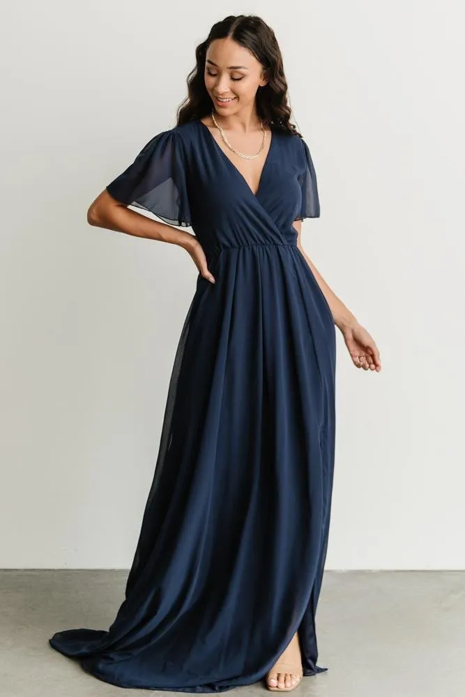 Vaughnie Maxi Dress | Navy sold by Baltic Born product image thumbnail 5