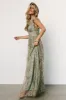 Arlene Shimmer Gown | Sage + Gold sold by Baltic Born