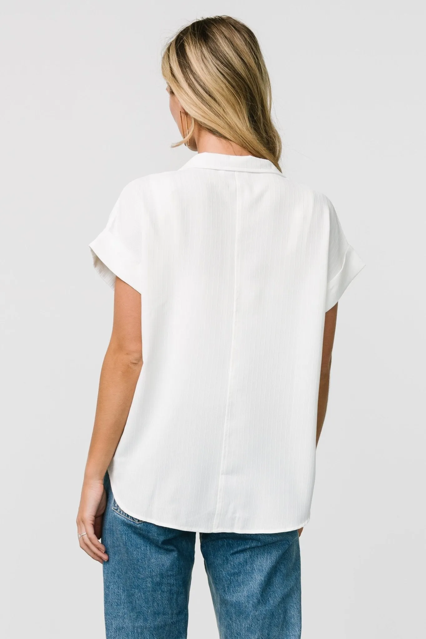Shaylee Button Up Top | Off White sold by Baltic Born product image thumbnail 4