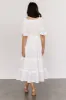 Katie Smocked Midi Dress | Off White sold by Baltic Born