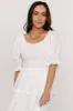 Katie Smocked Midi Dress | Off White sold by Baltic Born