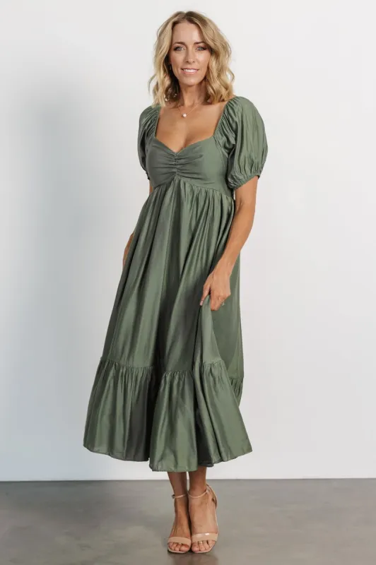 Annalisa Midi Dress | Olive made by In February