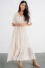 Luz Embroidered Maxi Dress | Natural sold by Baltic Born