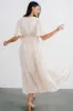 Luz Embroidered Maxi Dress | Natural sold by Baltic Born