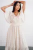 Luz Embroidered Maxi Dress | Natural sold by Baltic Born