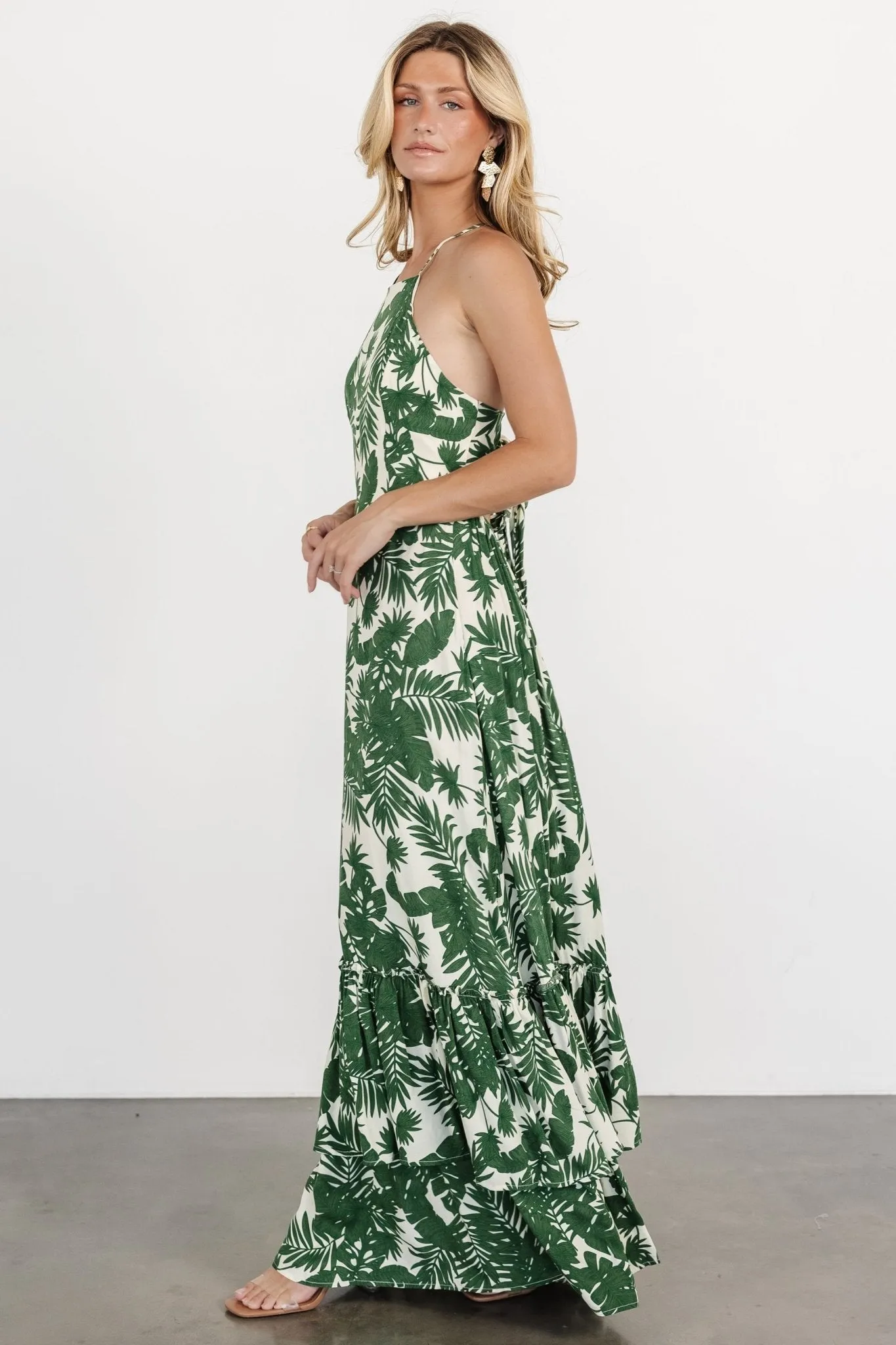 Indio Maxi Dress | Green Print sold by Baltic Born product image thumbnail 3