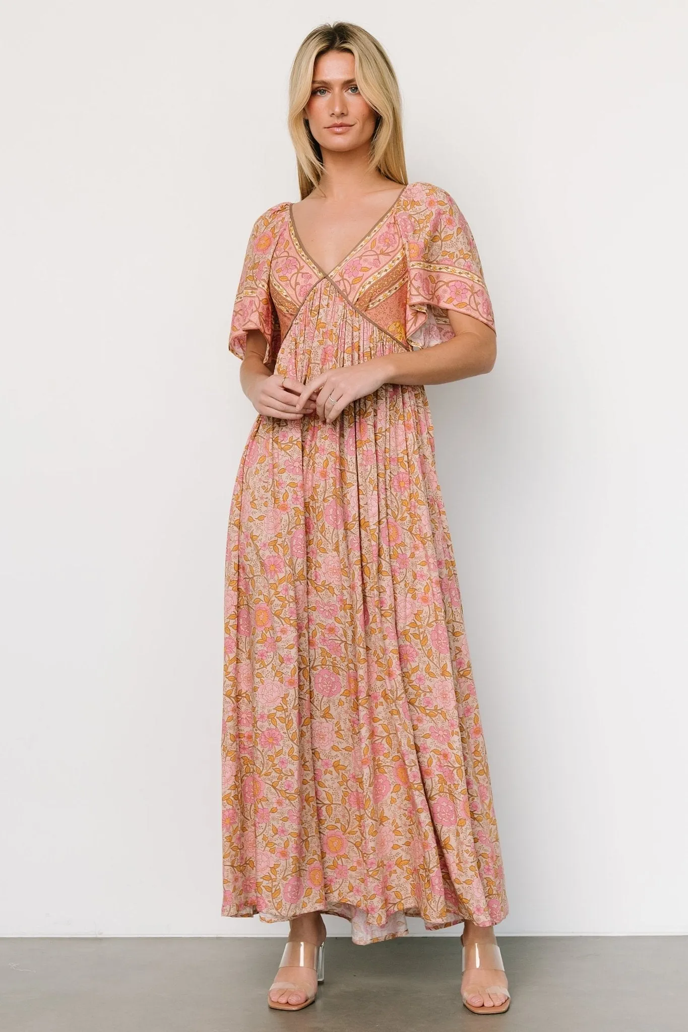 Evanthia Maxi Dress | Vintage Blush Print sold by Baltic Born product image thumbnail 5