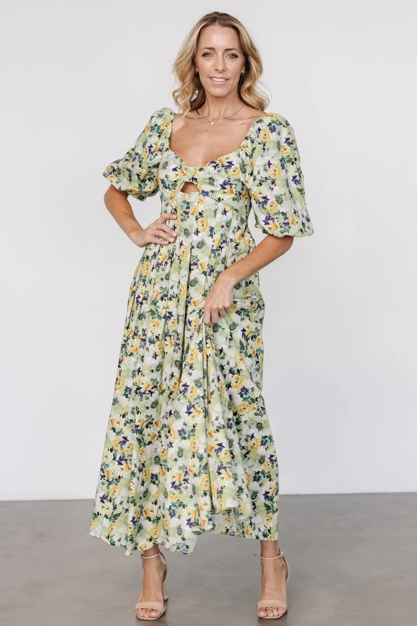 Brielle Maxi Dress | Green Floral sold by Baltic Born product image thumbnail 4