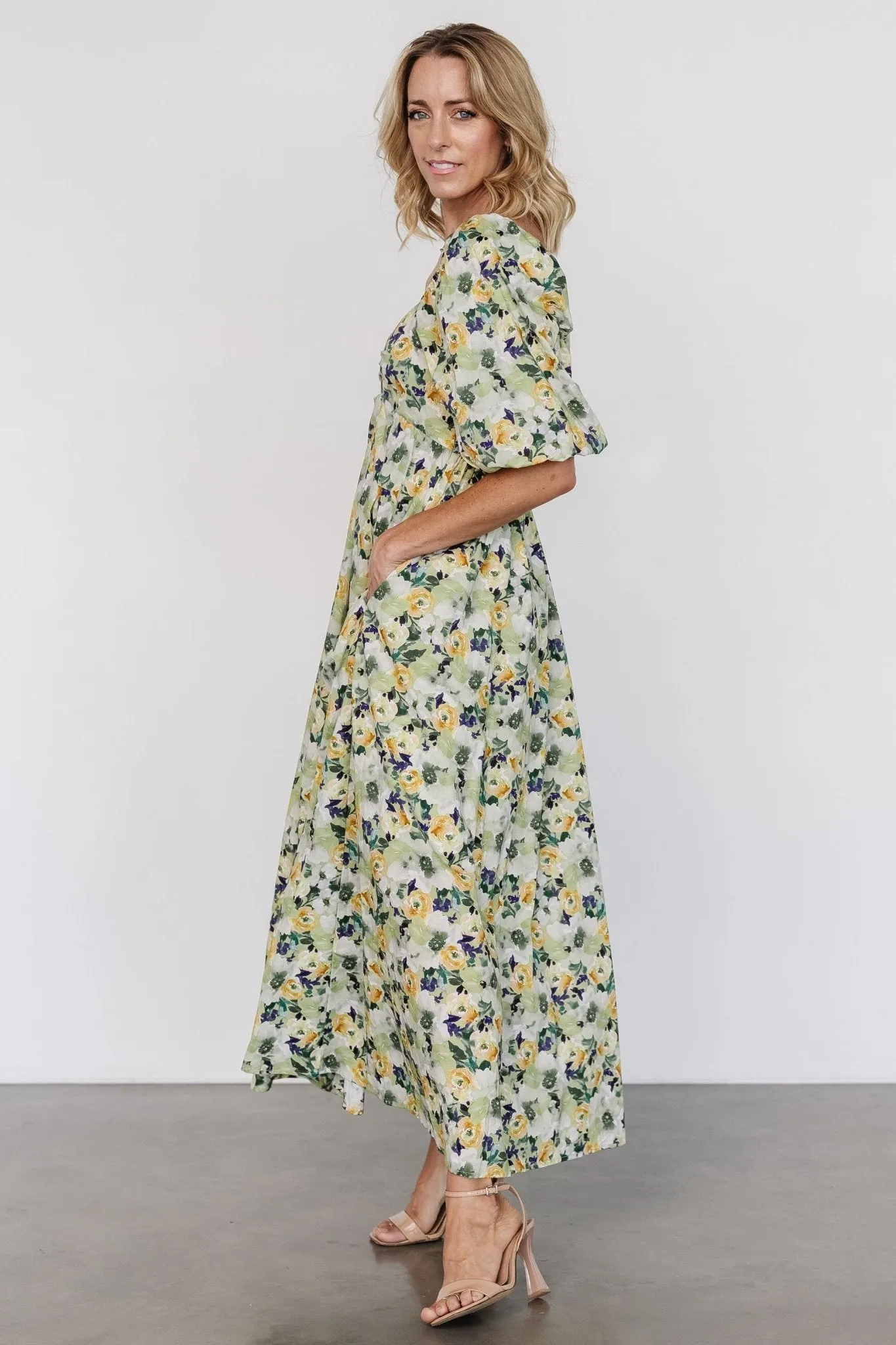 Brielle Maxi Dress | Green Floral sold by Baltic Born product image thumbnail 3
