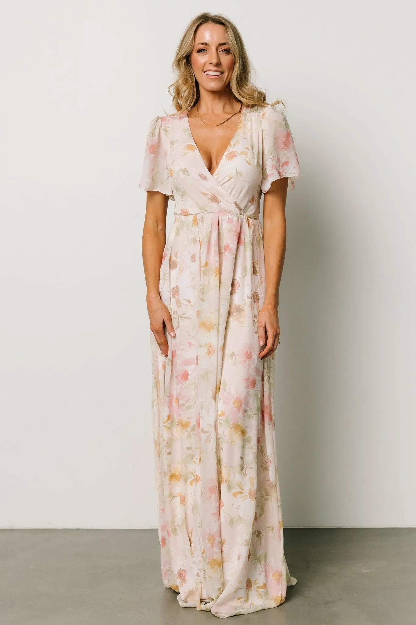 Enya Maxi Dress | Blush Floral sold by Baltic Born product image thumbnail 2