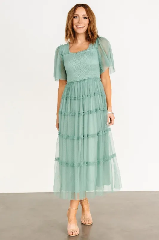 Bexley Tulle Dress | Eucalyptus sold by Baltic Born