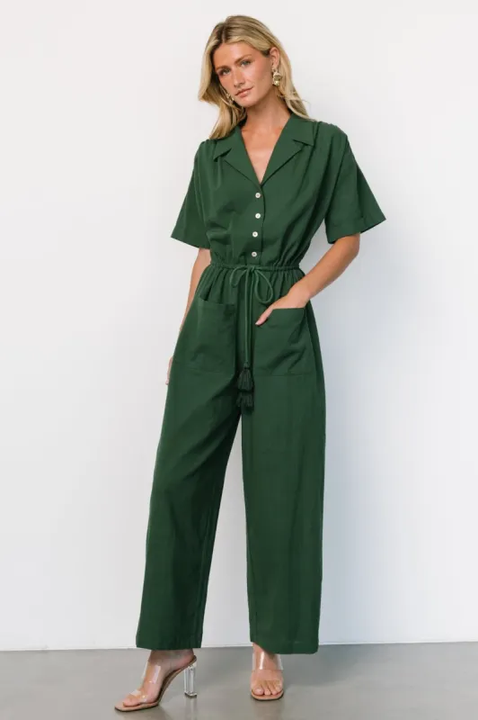 Hemming Jumpsuit | Green sold by Baltic Born