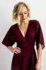 Lilly Wrap Maxi Dress | Burgundy sold by Baltic Born