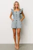 Montgomery Denim Romper | Blue sold by Baltic Born