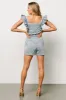 Montgomery Denim Romper | Blue sold by Baltic Born