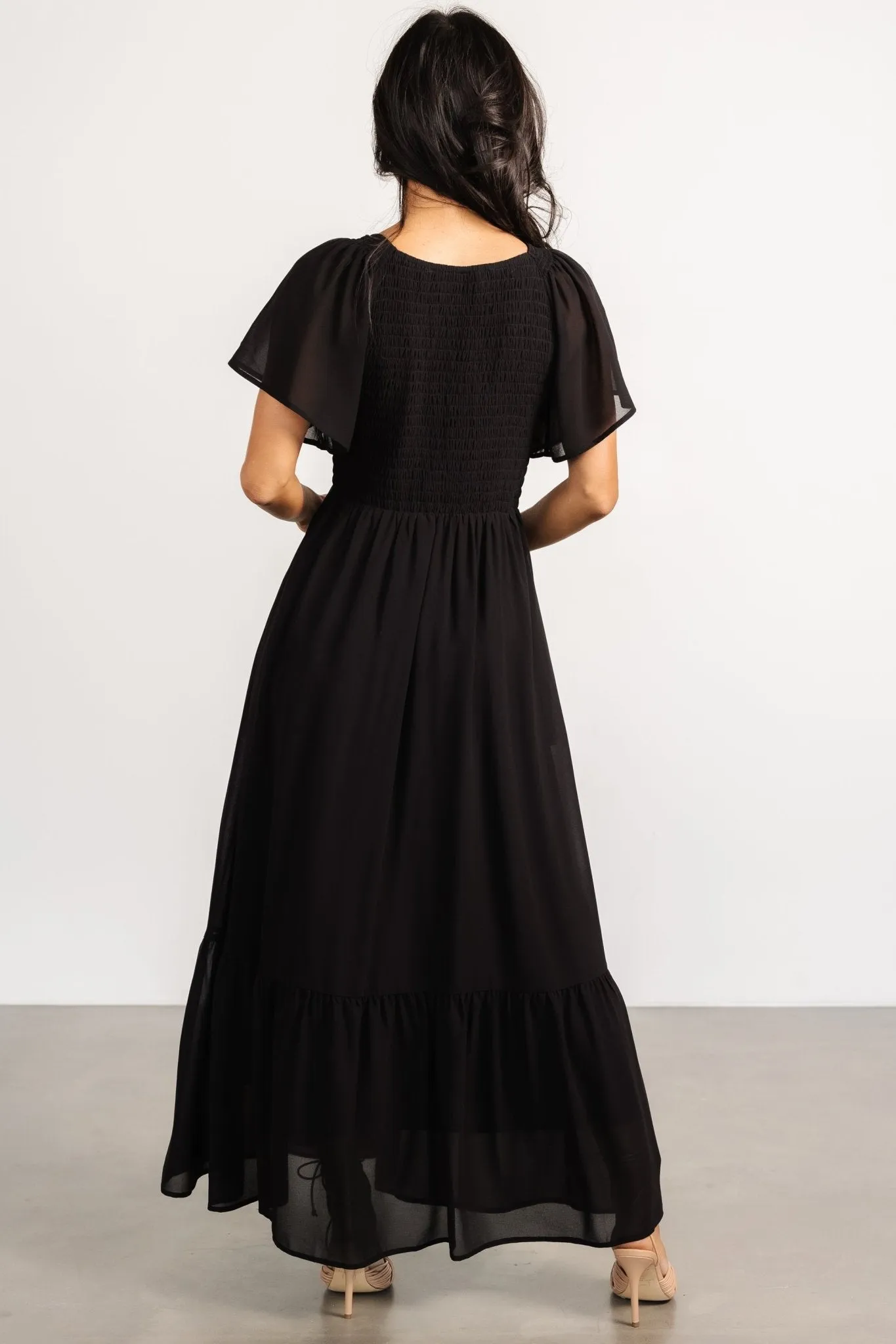 Monica Smocked Dress | Black sold by Baltic Born product image thumbnail 5